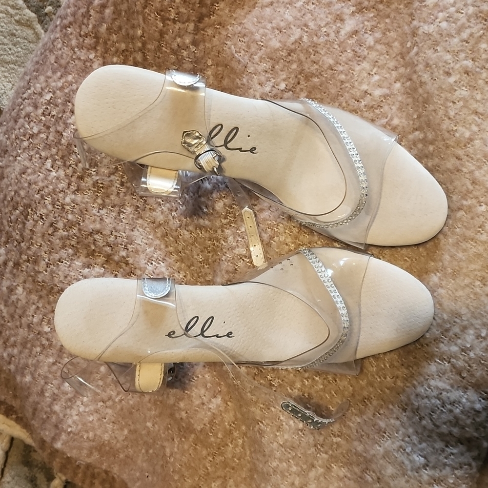Womens clear heels size 8